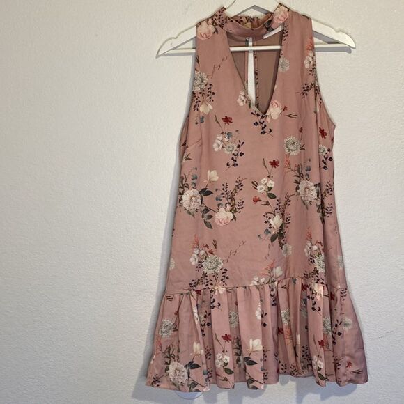 Amanda Uprichard Pink Floral Print Mini Dress - Picture 3 of 7